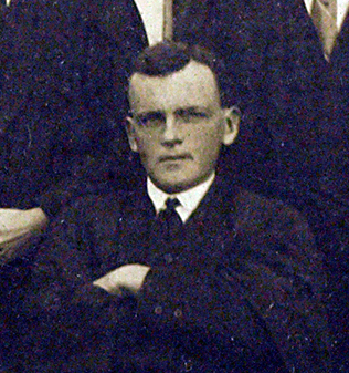 Screenshot of Ernest Claud Cook in St John's Theological College Class Photo. John Kinder Theological Library. Remembering the ANZACs